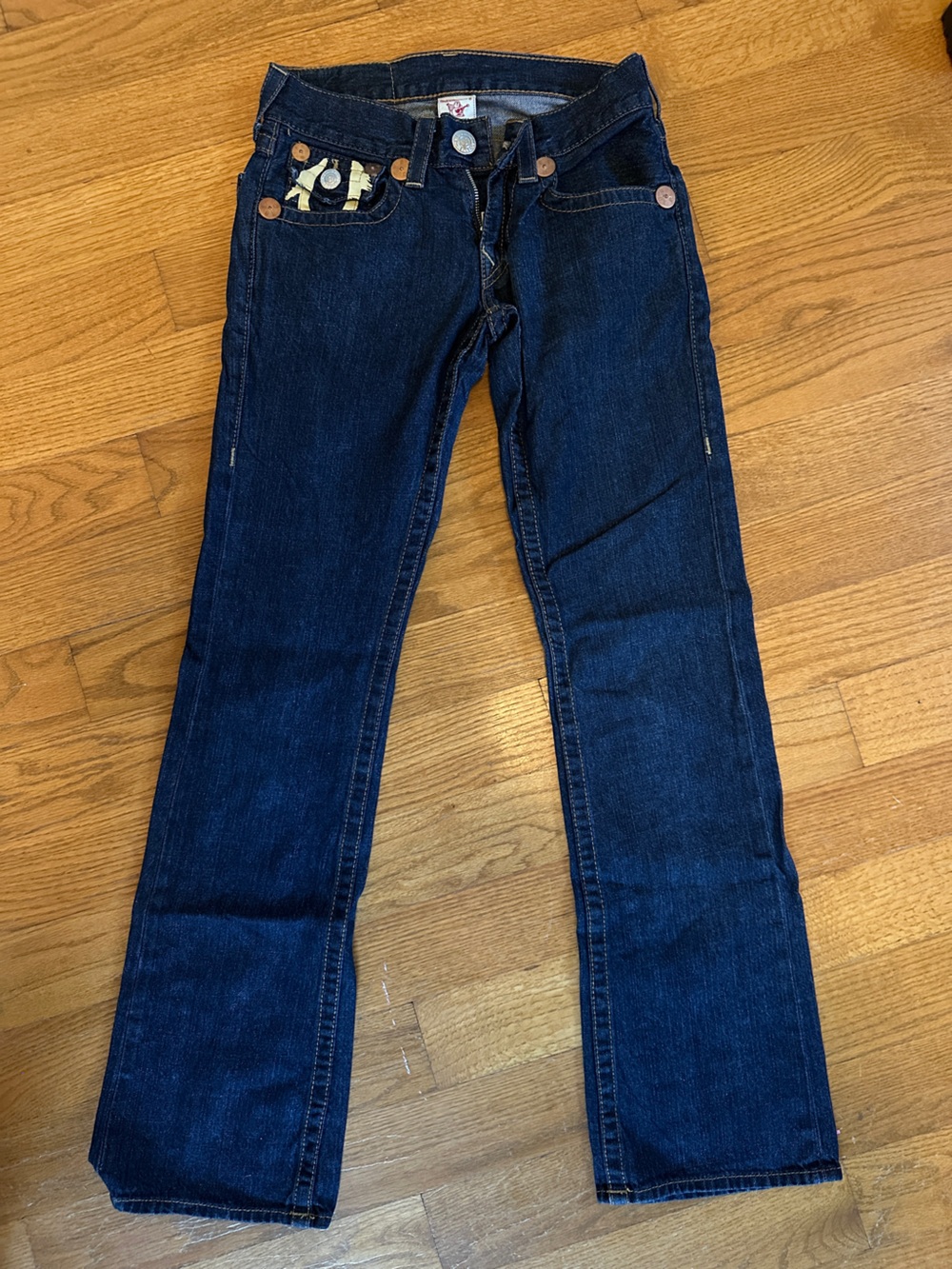 True Religion Dark Indigo Straight-Leg Women's Jeans